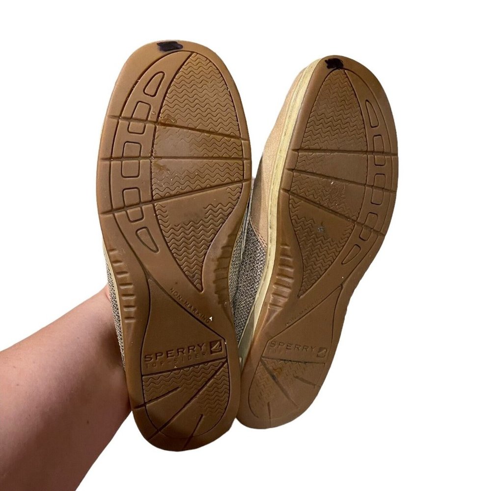 Sperry Top-Sider Women’s Bluefish 2 Eye Linen/Oat Boat Shoes Size 7.5M 9276619 - Picture 10 of 12